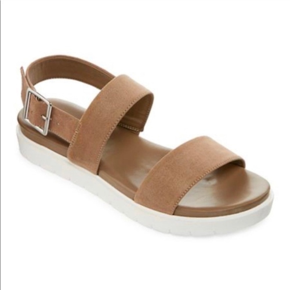 a.n.a. Suede Platform Sandals Size 8